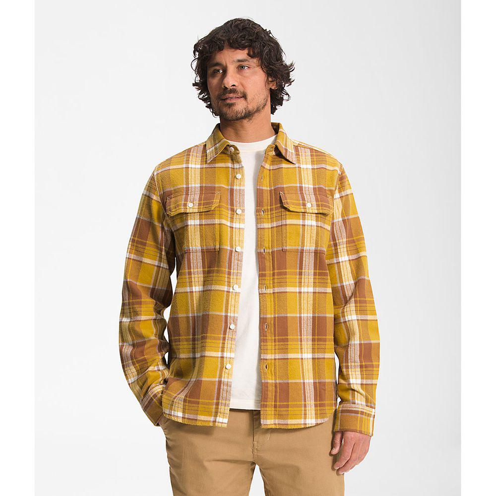 The North Face Arroyo Flannel Ανδρικα Πουκάμισα - Κίτρινα (DZLA61507)
